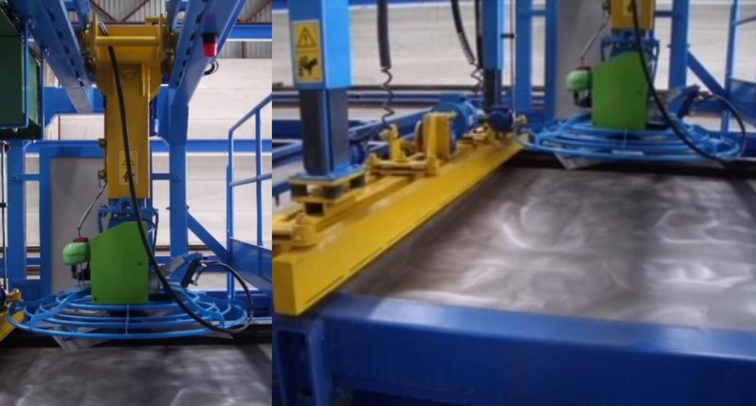 Troweling station
