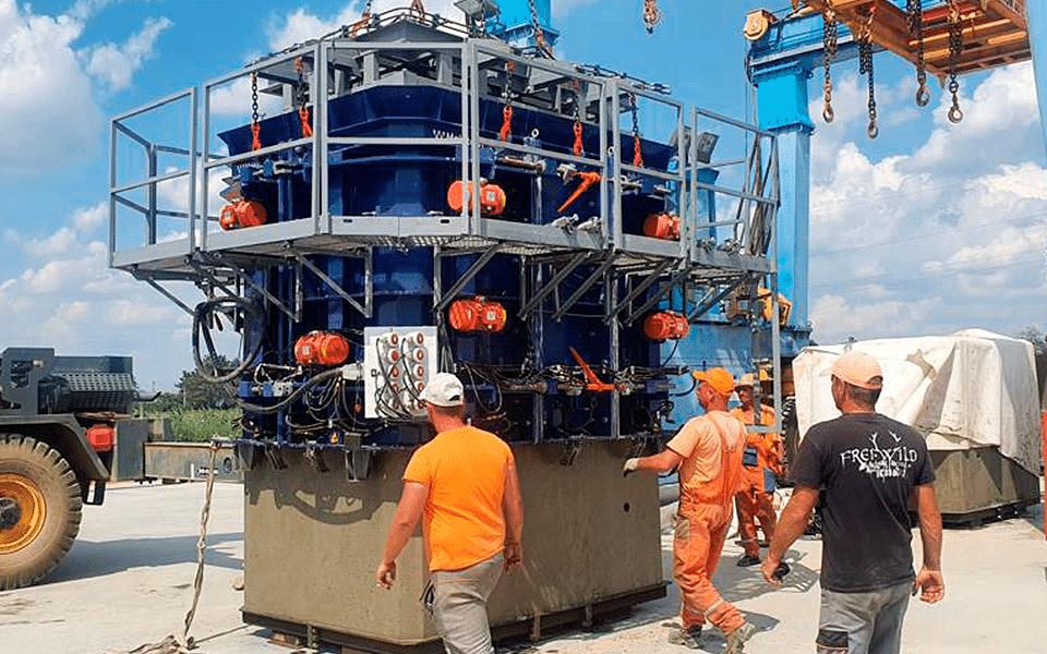 Box culvert dry-cast production