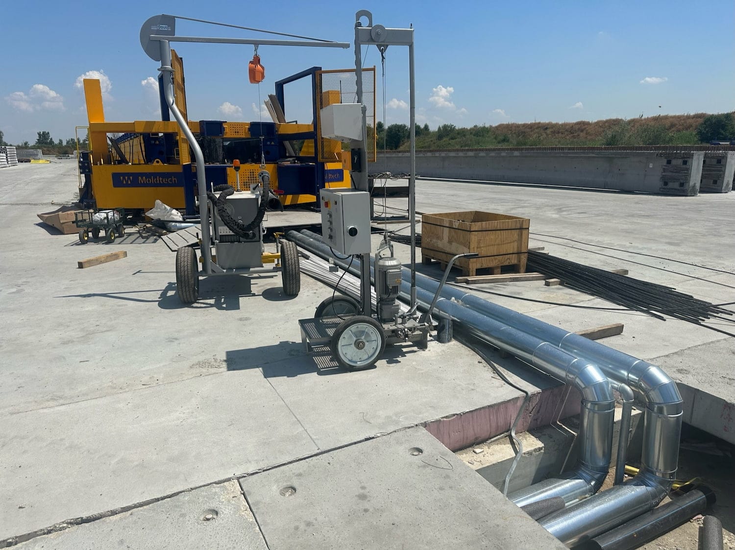 Heating pipes